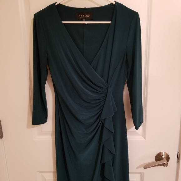 Black Label Dresses & Skirts - Emerald Green Black Label Evan Picone Dress Size 4